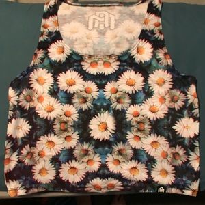 ✖️SOLD✖️Trippy Daisy Crop Top
